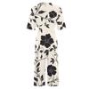 Women's Loose Casual V-Neck Printed Jumpsuit Slim Fit Wide Leg Jumpsuit Wide Leg Jumpsuit