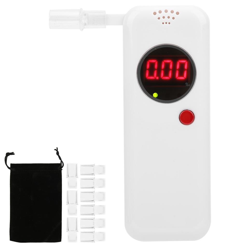 Digital Breath Tester LCD Display Drunk Driving Analyzer Test Tool WCelsiusBlow Tube