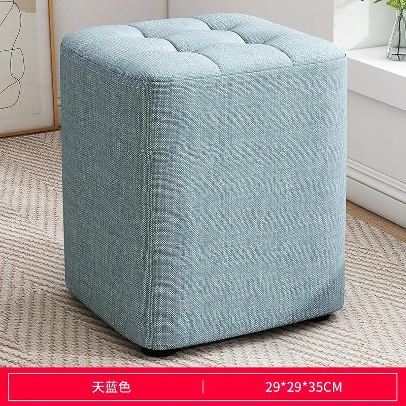 Domácí látová stolička Stolička na přezouvání bot ve vstupní hale Noha Stolička k pohovce Podnožka Obývací pokoj Malá lavice Stolek