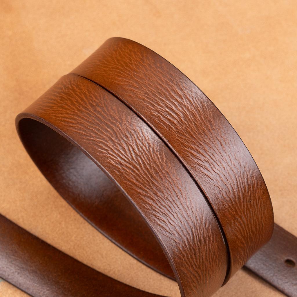 Belt First Layer Cowhide Genuine Leather Versatile Tree Paste Leather Pin Buckle Retro Belt Middle-Aged And Young Men'S Belt