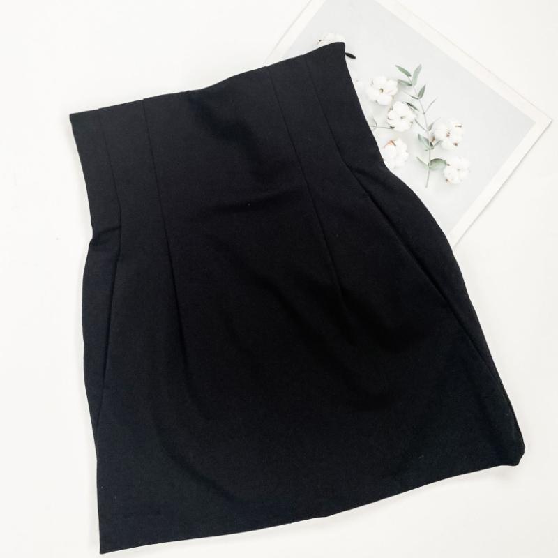 Anti-lost Y2k High Waist Skirt Sexy Miniskirt Summer Women's Body-fitting Pleats Over The Knee Fashion Elegant Temperament