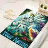 Custom 1Pc Fantasy Dragons Mythical Sea Creature Flannel Personalized Rug Non Slip Floor Mat Soft Carpet for Living  Bedroom Office Home Decor Gift
