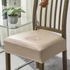 WaterProof Square Chair Cushion Cover PU Leather Seat Slipcover Chair Cover for Kitchen Hotel Banquet Dining Living Room 1PC