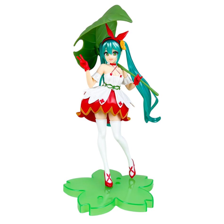 Durable New Anime Hatsune Miku Figure Sexy Character Ornaments White Pink Chair Kawaii Car Decoration Collectible Model Gift