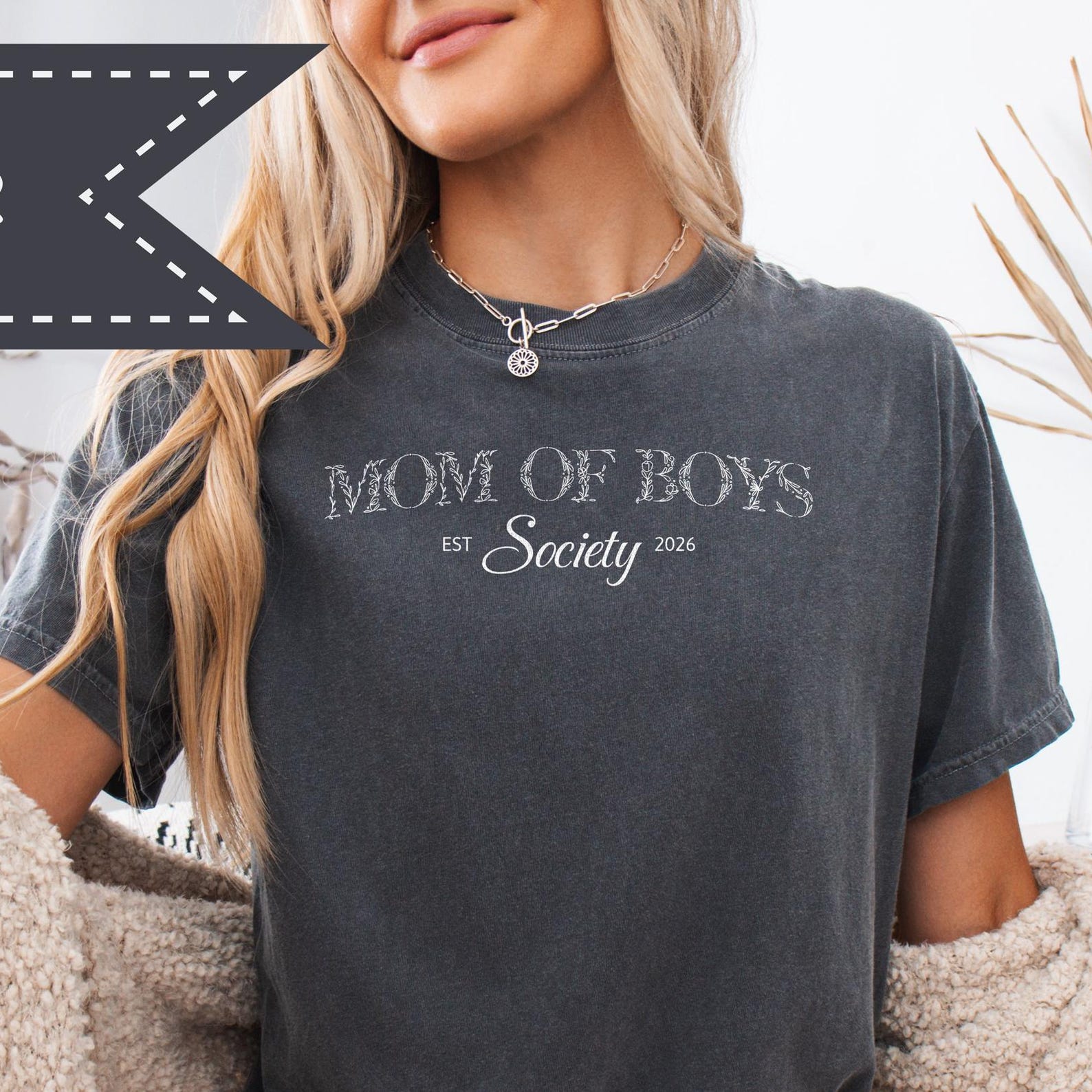 Mom of Boys Society Comfort Colors® shirt, Boy Mama Tee, Boy Mother s Day Gift S