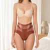 Intimo modellante a vita alta senza cuciture da donna, Mutandine modellanti morbide ed elastiche, Slip a copertura totale traspiranti