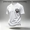 Men's Breathable T-Shirts – Fun 2D Printed Tiger Series (Day of the Dead) | Simple Versatile Casual Tees for Daily Wear