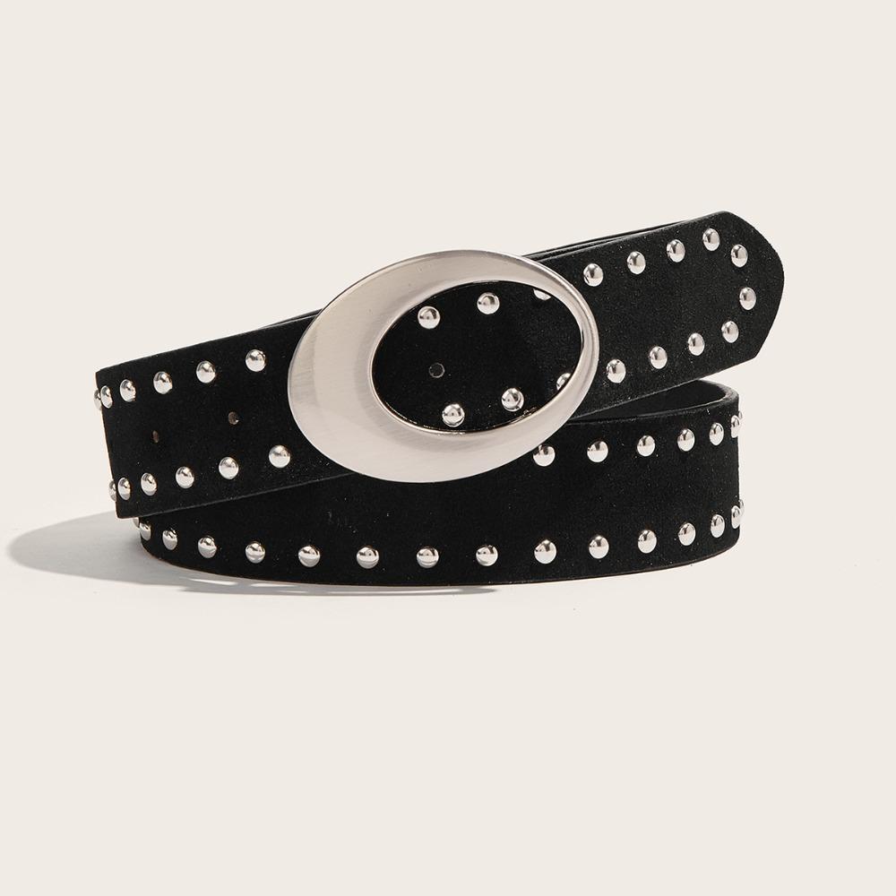 

Pin Buckle Leopard Print Waistband PU Leather Men Belt Vintage Y2K Belt Jeans Accessories чёрный