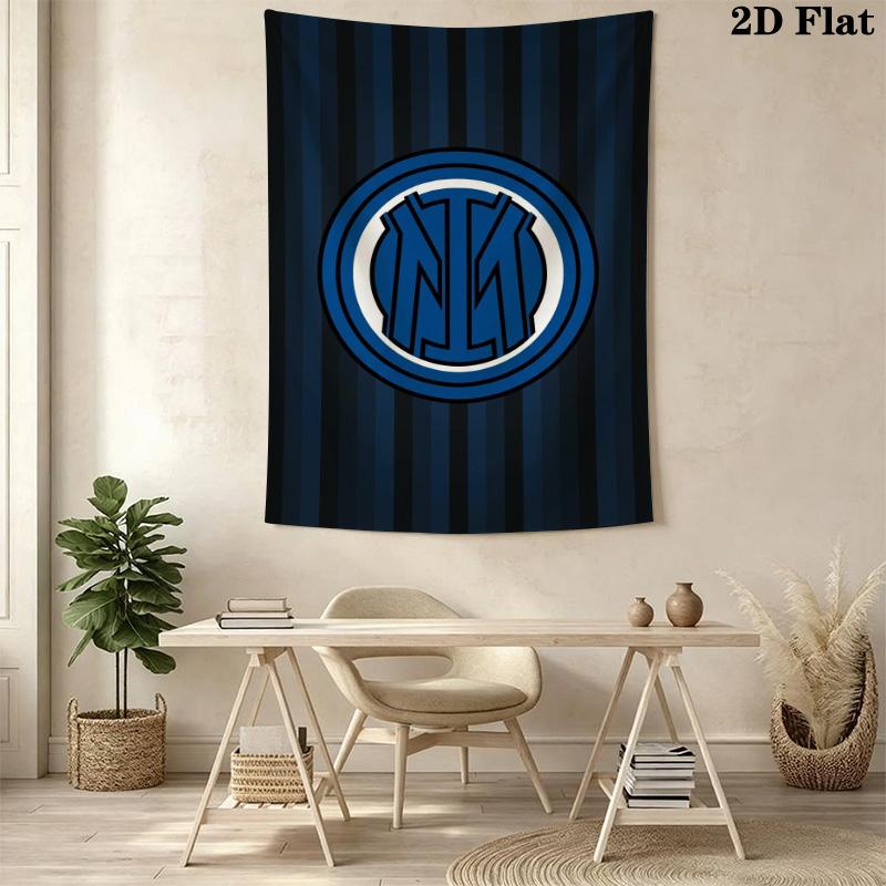 Inter Milan Emblem Wallpaper Threepiece Set 1 Duvet Cover 2 Pillowcase Without Core Duvet Cover And Pillowcase Christmas Birthday Gift