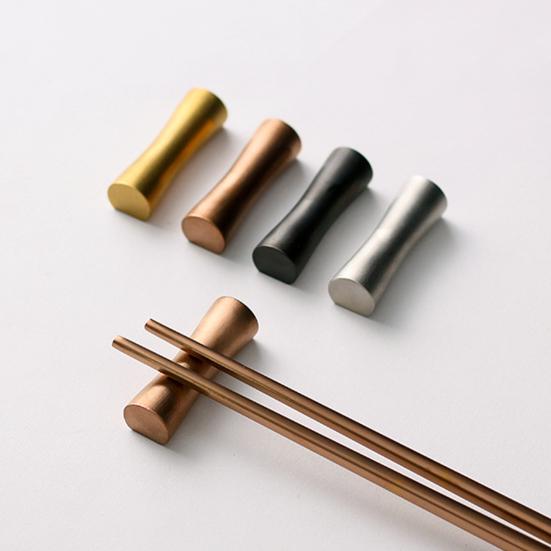 Chopstick Rest Solid 304 Stainless Steel Thick Forged Non-Slip Holder with Smooth Polished Surface Dual Groove Design Chopsticks Spoons Rack Tableware