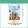 Capybara Labubu Theme Gift Bags With Durable Plastic Material For Kids Party Decor