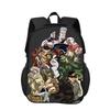 Zaino di JoJo's Bizarre Adventure Resistente alla Moda Cartone Animato Cerniera Grande Capacità Miglior Regalo di Compleanno per Ragazzo e Ragazza