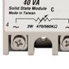 40A Solid State Relais Eingang 2W 470 560K Ohm Ausgang 24?380VAC Widerstand Spannungsregler Einphasig