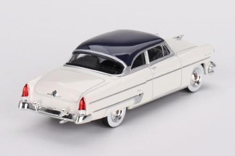 MINI GT Scale Scale Lincoln Capri 1954 Arctic Blue Finished Product 1/64 White/Atlantic (Left-Hand Drive)