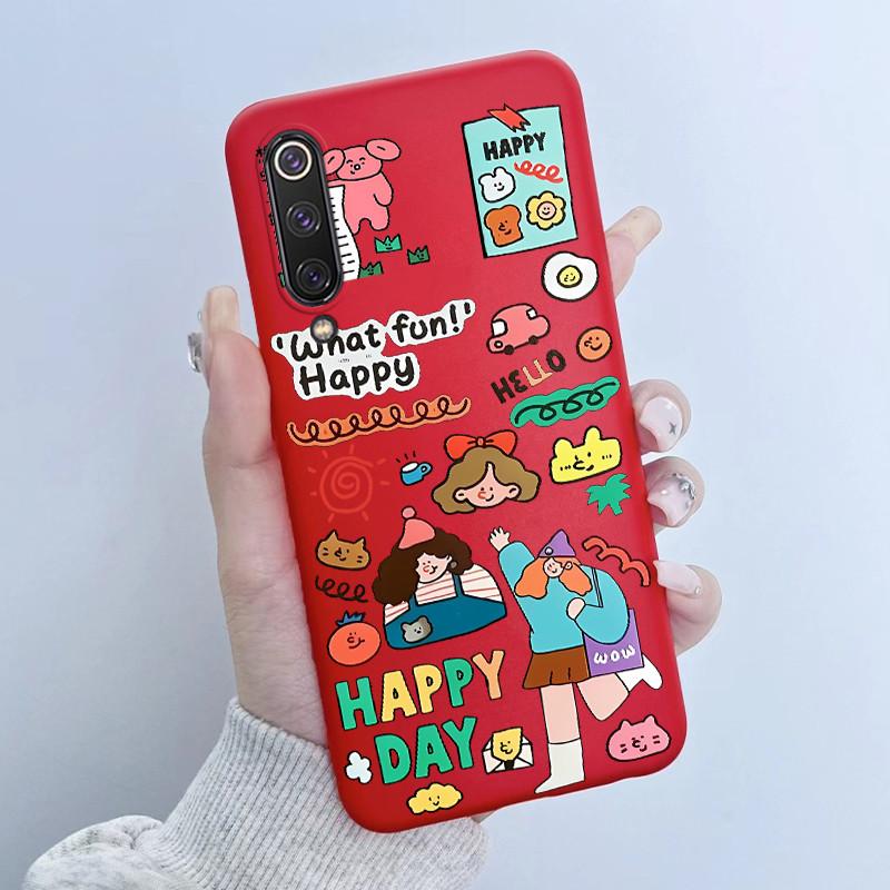 For Xiaomi Mi 9 SE Case Cute Cartoon Panda New Patterned Silicone Matte Soft Protection Cover For Xiaomi Mi 9 Mi9 SE Phone Cases