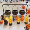 Halloween Party Decoration Witch Bucket Witch Pot Bowl Rack Black Plastic Bucket