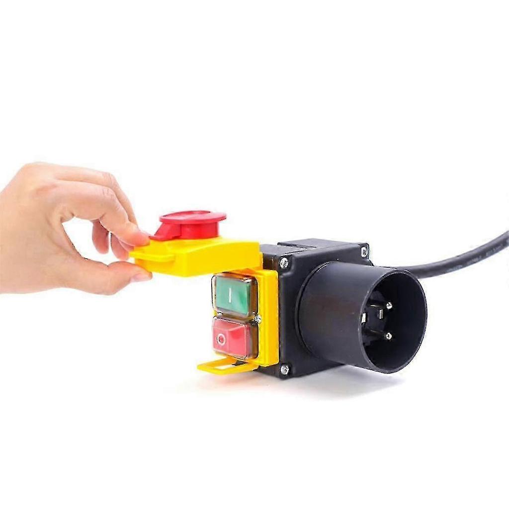 KOA7 250V 16A Wood Splitting Machine Solenoid Push Button Industrial Plug 25-26s