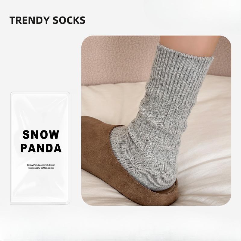 Wool Mid-calf Socks - Children's Winter Thick and Warm Sleeping Socks - Retro Multi-purpose Long Socks - Women's Socks