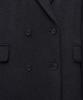 Musinsa Standard Woman Women'S Cashmere Blend Double Chester Long Coat [Charcoal Grey]