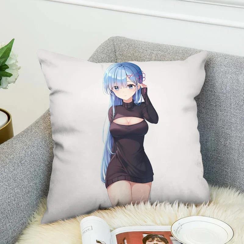 Pillowcases for Pillows Anime Pillow Cover 40x40 Pilow Cases Decorative Cushion Covers Pillowcase Cushions Home Decor Sofa