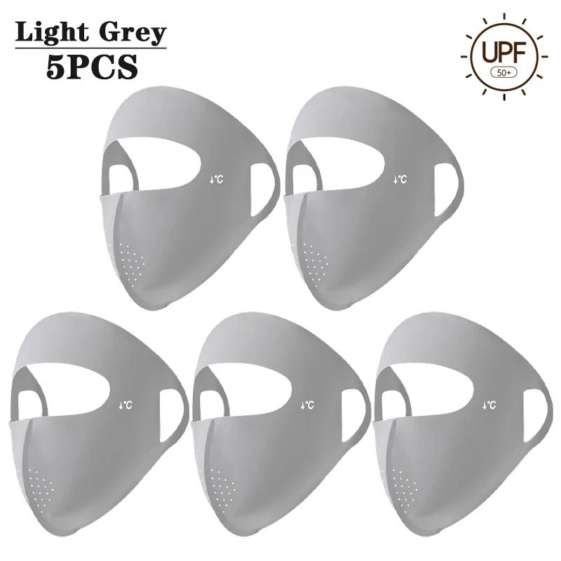 1-10PCS 2025 Summer Full Face Mask UV Sun Protection for Men Women Outdoor Travel Cycling Beach Elastic Breathable Face Cover