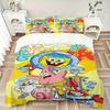 3Pcs Spongebob Friends Adventure Bedding Sets For All Sizes New 3D Printed Bed Cover Comforter Duvet Cover Pillowcase Bedroom Decoration