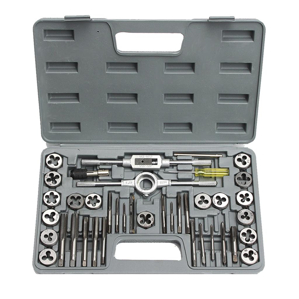 Buy 40 pc Tap and Die Set Metalworking Tooling Mixed Tap Sets Tapping