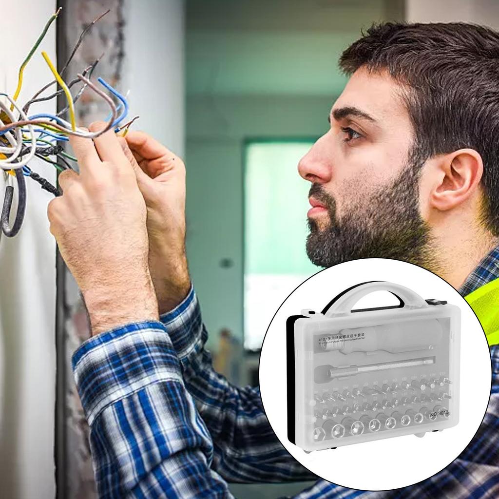 Electrician Screwdriver Insulated Screwdriver Set For MultiFunctional Repair Tool Strong Magnetic Phillips Slotted Tips