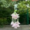 Exquisite Simulated Lily Of The Valley Pendant  Chinese Style Gradient Flower Keychain Car Ornaments For Women Bag Decoration