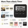 Large LCD Display Countdown Timer Dual-Mode Kitchen Timer Stand Digital Timer  Fitness