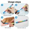 L74D 12 Couleurs Marqueurs Lavables pour Colorier les Animaux pour Chiens Chats Stylos d'Art Ensemble Brosse de Toilettage pour Chats Fournitures pour Animaux