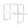 Independent Stainless Steel Microwave Oven Shelf Double Adjustable Kitchen Storage Holders Standing Type Detachable