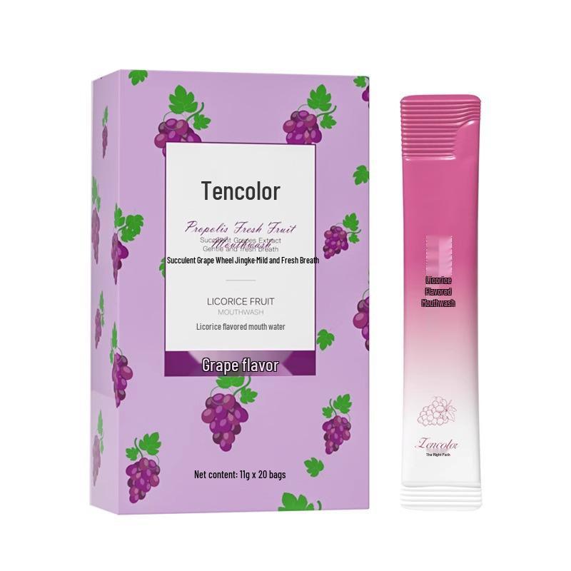 Fruit-Flavored Portable Mouthwash: Freshens Breath, Reduces Tartar, Quick Rinse, Long-Lasting Fragrance