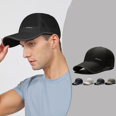 Casquette d'extérieur à séchage rapide pour printemps été, casquette de sport pour homme pour la course, casquette de baseball, casquette fine pare-soleil pour femme