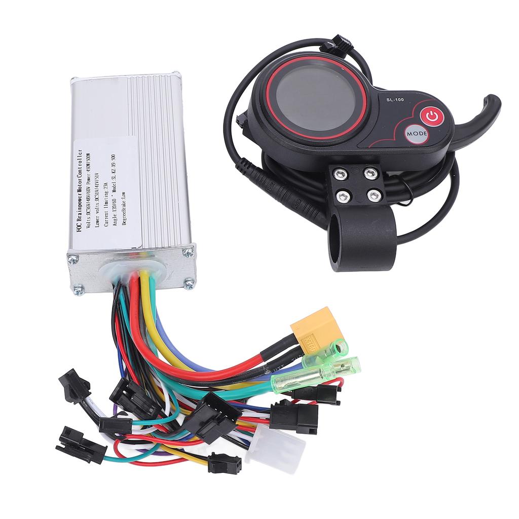 36V 48V 60V 450W 500W Sine Wave Brushless Speed Controller Aluminum Alloy Low Noise SL100 LCD Color Display for