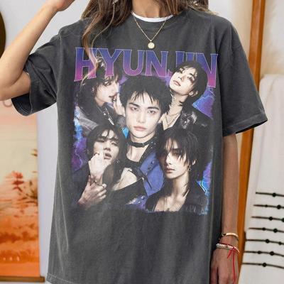 Hyunjin Stray  Vintage Bootleg Shirt, Stray  Kpop Graphic Tee, Hwang Hyunjin Shirt, Retro K-pop Unisex Tee, SKZ Hyunjin Fan Gift