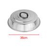 Pot Cover Professional 36cm Household Stainless Steel Wok Lid Cover Skillet Lid Cooking Pot Lid for Cheese Griddle Kitchen