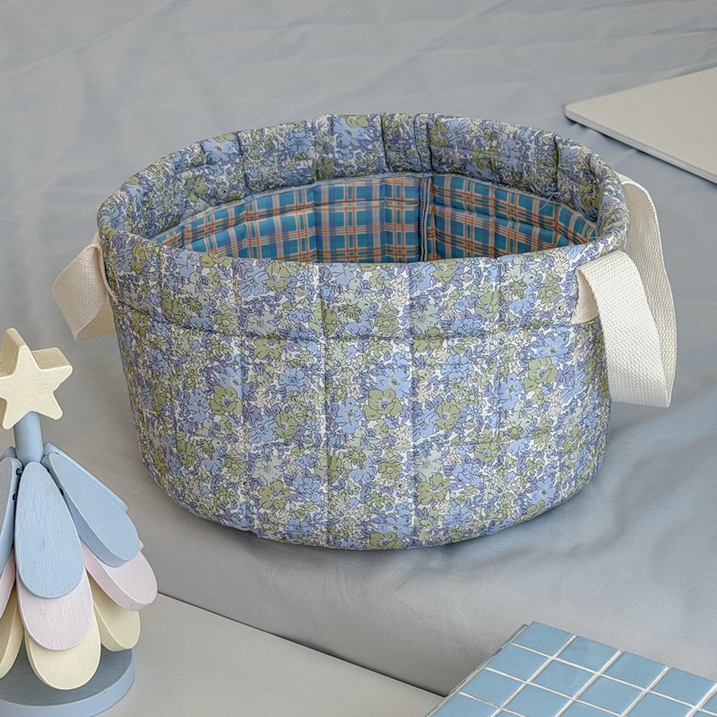 Cotton Laundry Hampers Large Capacity Women Flower Pattern Cosmetic Storage Underwear Storage Basket for Any Room Organization