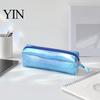 Reinforced Edge Pencil Pouch Gradient Color Case, Cute Cylindrical Pen for Anti-fouling Bag Girls, Waterproof Stationery Students School Supplies