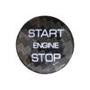 Black Carbon Fiber Car Start Button Sticker For Land Rover Discovery Sport 15-19