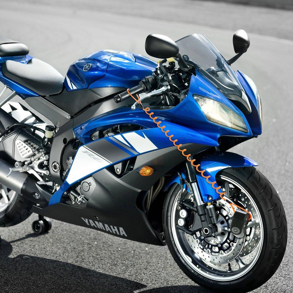 YOHOOLYO Alarm Disc Motorcycle Disc Brake 7mm 5ft Reminder for and Carrying Pouch Lock, Lock, Anti-Theft, Waterproof, 110dB, Pin, Cable, Motorcycles,