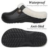 Men's Plus Size Winter Slippers Slip-On Warm Slippers Waterproof Slippers