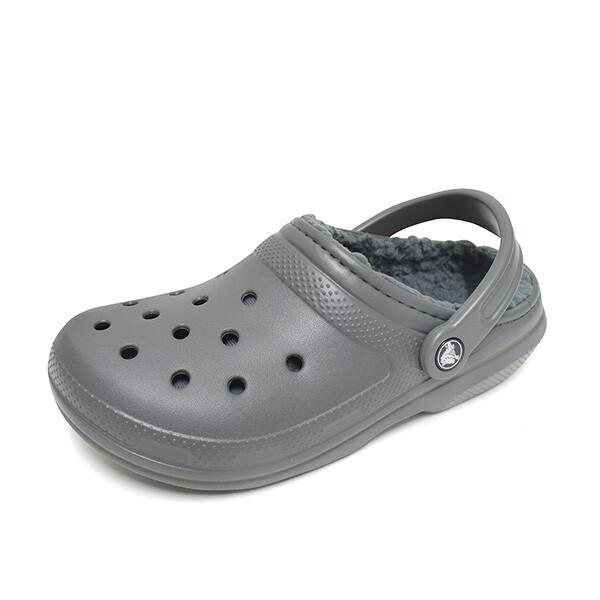 Crocs Unisex Classic Lined Clog Winter Slipper Blue Gray 203591 0ex