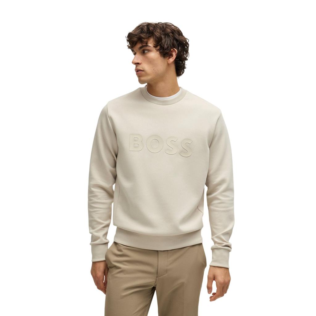 BOSS Moletom Masculino Gola Redonda Regular