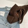 Damen Retro Schultertasche Cord Multi-funktionale Handtasche Große Kapazität Studenten Schulter Pendler Tragetasche Für die Arbeit