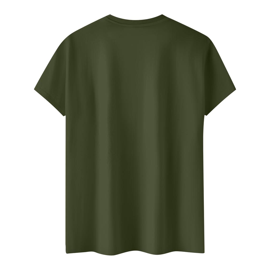 Women's Casual Printed T-Shirt Round Neck Pullover Short Sleeve Top