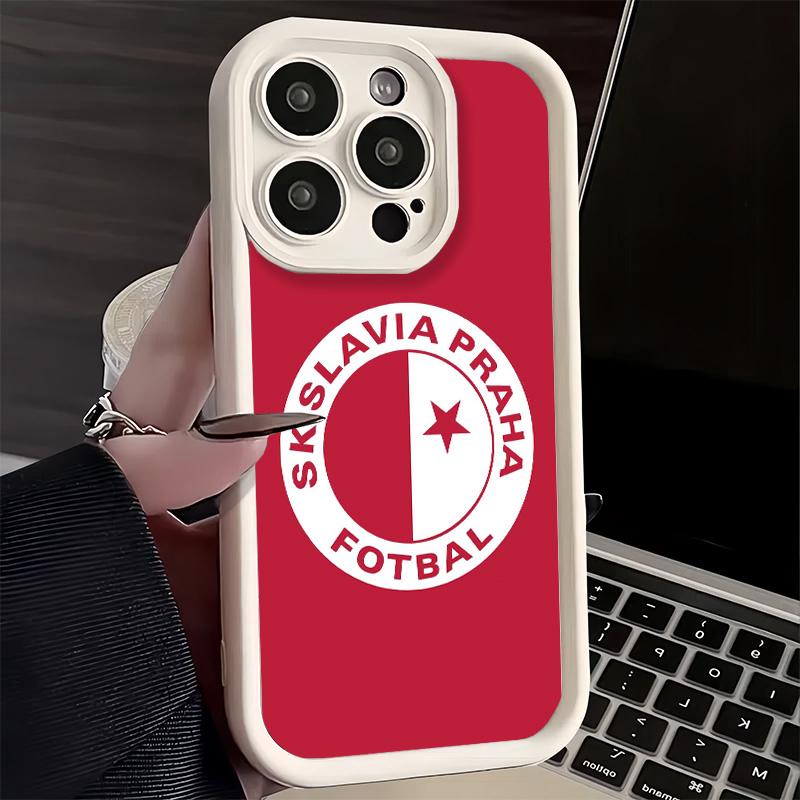 Phone Case for iPhone 17 Air 16E 15 16 Pro Max Sk Slavia Praha Czech Republic Cover 14 Plus 13 12 Mini Soft Shell Silicone Funda