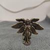 Copper Six Winged Angel Love Cupid Statue Small Ornament Brass Angel Figurines Desktop Decoration Home Decor Accessories