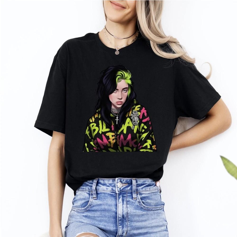 Билли Айлиш Тур Hit Me Hard and Soft 2025 Подарок фанату Унисекс Футболка XL