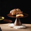 Wooden Cake Tray High Footed Dessert Plate Pastry Plate Cake Stand Dessert Table Display Stand Dim Sum Dish Fruit Plate Bowl